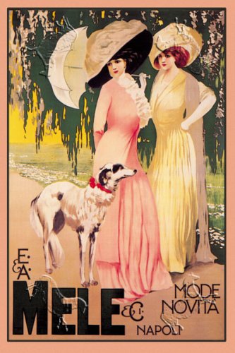 Art Poster, E. & A. Mele & Ci Mode Novita Napoli - 18.75 x 27.5