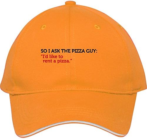 Fashionable Male/female Baseball Caps Pizza Guy Rent A Pizza 2c Yellow Cotton Lucacald Snapback Hats Sun Cap