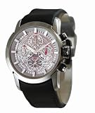 Kenneth Cole New York Men's KC1517 Sport Collection Steel Dial Black Leather Strap Watch