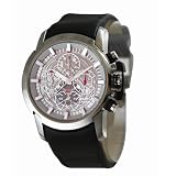 Kenneth Cole New York Mens KC1517 Sport Collection Steel Dial Black Leather Strap Watch by Kenneth Cole