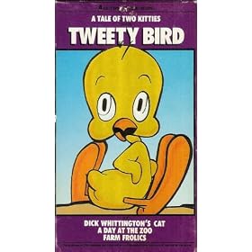Buy Tweety Bird (A Tale of Two Kitties, Dick Whittington's Cat, Day at the Zoo, Farm Frolics)(1986 VHS) now!