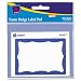 Avery Border Name Badge Label Pad, Blue, 40 Labels (45144)