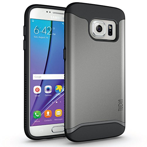 Galaxy S7 Case - TUDIA Slim-Fit MERGE Dual Layer Protective Case for Samsung Galaxy S7 (Metallic Slate)