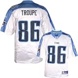 Reebok NFL Equipment Tennessee Titans #86 Ben Troupe White Replica Football Jersey