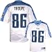 Reebok NFL Equipment Tennessee Titans #86 Ben Troupe White Replica Football Jersey