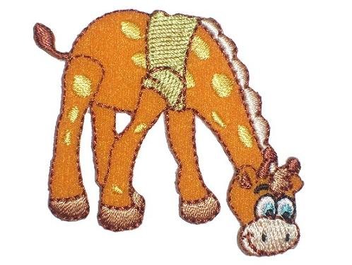 GIRAFFE 6,1 cm * 5,5 cm AUFNÄHER
