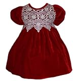 Baby Toddler Christmas Dress - Red Soft Stretchy Velvet (Girls Size 6M-3T) NEW