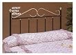 Beautiful queen size double S headboard in black & gold
