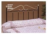 Beautiful queen size double S headboard in black & gold