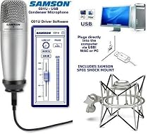 Samson C01U USB Mic and SP01 Shock Mount Outfit