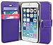 iPhone 6 Case, BUDDIBOX [Wallet Case] Premium PU Leather Wallet Case with [Kickstand] Card Holder and ID Slot for Apple iPhone 6, (Purple with Pink)