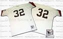 1964 Cleveland Browns Authentic Throwback NFL White Jersey From Mitchell and Ness, With #32 On Jerse