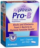 RepHresh Pro-B Probiotic Feminine Supplement, 30-Count Capsules