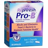 RepHresh Pro-B Probiotic Feminine Supplement, 30-Count Capsules