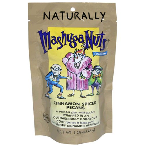 Mashuga Cinnamon Spiced Pecans, 2.25-Ounces (Pack of 12) by Mashuga