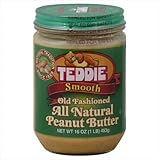 Teddie Smooth Old Fashioned All Natural Peanut Butter-16 Ounce Jar