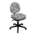 Office Star Zebra-Print Swivel Desk Chair