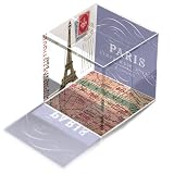 Paris Travel Transferware Crystal Paperweight