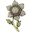Vintage Purple Sunflower Brooches & Pins