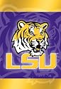 Louisiana State University Fighting Tigers Silk Reflections Flag - Garden Size