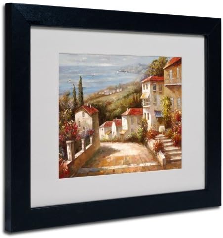 Trademark Fine Art Home in Tuscany by Joval Canvas Artwork in Black Frame, 11 by 14-Inch by Trademark GLB