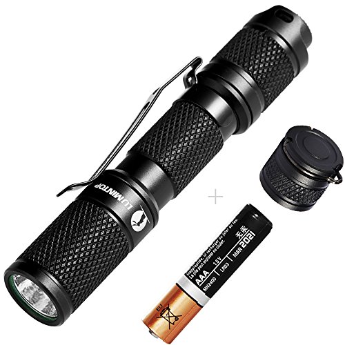 LUMINTOPÂ® Tool AAA 110 Lumen Keychain EDC LED Mini Flashlight with Cree XP-G2,AAA Battery,Reversible Clip for the Click Switch + Magnet Tail