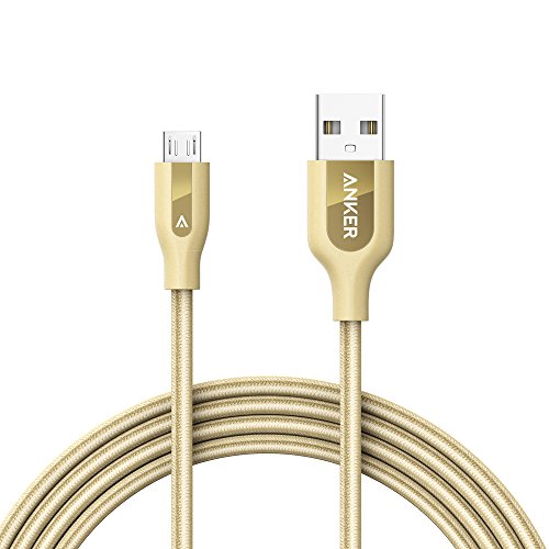 Anker PowerLine+ Micro USB (6ft) The Premium Durable Cable [Kevlar Fiber & Double Braided Nylon] for Samsung, Nexus, LG, Motorola, Android Smartphones and More