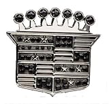 Silver Star "Rhinestone Shield" Metal Logo Belt Buckle
