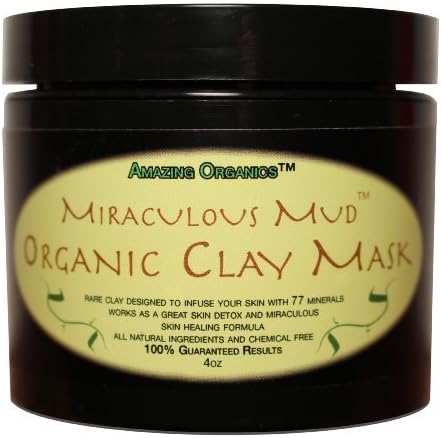 Miraculous Mud - Organic Natural Facial Mask - Perfect for Acne Treatment and Skin Tightening - This Mud Mask Works as an Excellent Skin Detox and is Great for Anti Aging - One of the Only Facials Mask on the Market with a 100% Money Back Guarantee. Keep Refrigerated. Product Contains NO Toxic Chemicals.