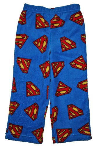 Superman Boys Size 4-12 Fleece Pajama Lounge Pant