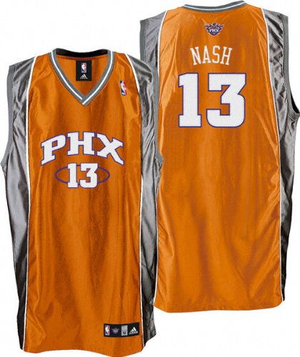 Steve Nash Orange adidas NBA Authentic Phoenix Suns Jersey