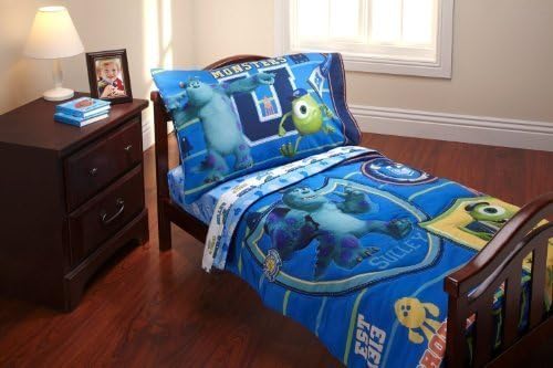 Monsters University Toddler Bedding Set 4pc Comforter Sheets by Crown Crafts Infant Products