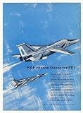 1967 RAF Royal Air Force F111 Aircraft Decca Photo Print Ad