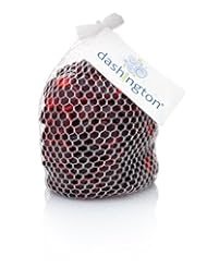 Pet Products: Dashington? Flat Red Marbles, Pebbles (2.5 Pound Bag) for Vase Filler, Table Scatter, Aquarium Decor, Approximately 250-300 Marbles - Dashington?