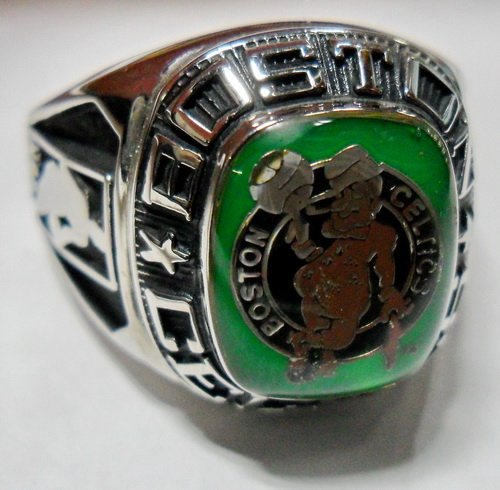 Balfour NBA Boston Celtics Ring Size 9 White Gold
