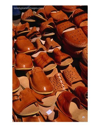 Shoes From Tatra Mountains Region For Sale., Poland, Photographic Print by Krzysztof Dydynski, 24x32