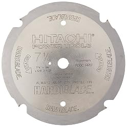 Hitachi 18008 4-Teeth Polycrystalline Diamond 7-1/4-Inch Dry Cutting Hardiblade Saw Blade