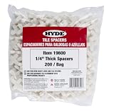 Hyde Tools 19600 1/4-Inch Thick Tile Spacers, 200 Per Bag