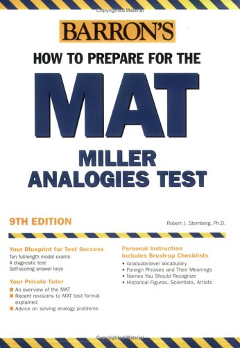 Barron's How to Prepare for the MAT: Miller Analogies Test, 9th Edition