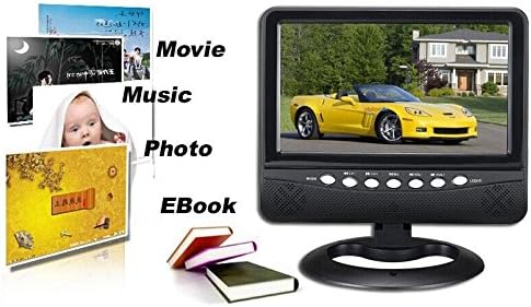 9 inch High Resolution TFT LCD Screen portable TV /FM/USB/SD Card reader digital RMVB Multimedia player With AV in for the Backup Camera