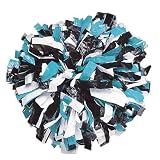 8 Inch Mixed 3 Color Show Pom with Baton Handle