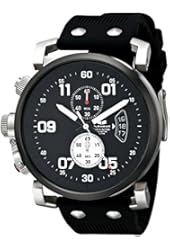 Vestal Men's OBCS001 USS Observer Chrono Black White Lume Watch