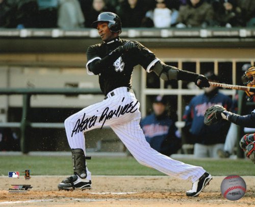 Alexei Ramirez Autographed Photograph - Chicago White Sox Signed Batting 8x10 Picture