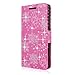 Cellularvilla Sharp Aquos Crystal Pu Leather Wallet Card Flip Open Pocket Case Cover Pouch for Sharp Aquos Crystal 306SH (Pink Glitter)