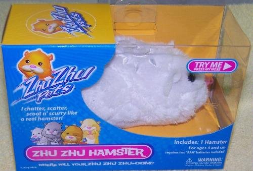Zhu Zhu Pets Hamster Chunk - White