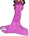 Hughapy Christmas Soft Mermaid Tail Blanket with Scale Living Room Sleeping Bag for Adult (71