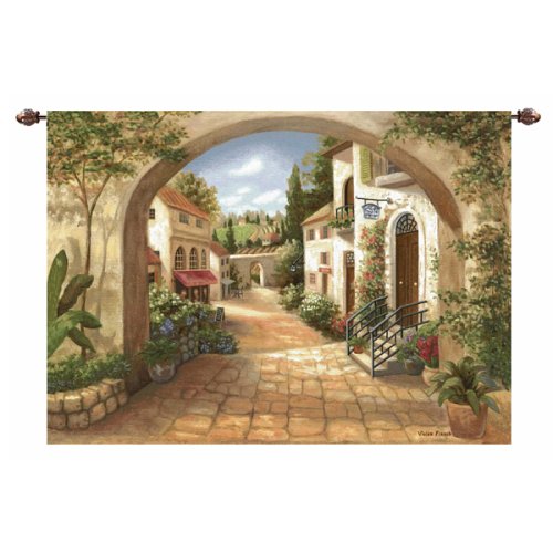 Quaint Town Tapestry