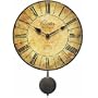 Antiqued Chester Wall Clock with Pendulum