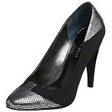 : Nine West Women's Eemoka Pump,Black/Pewter,9 M US