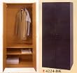 BEAUTIFUL BLACK 3 SHELF & HANGER WOODEN WARDROBE